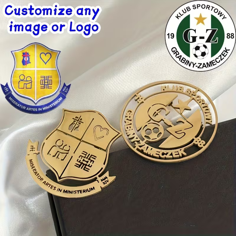 Men Accessories Logo - Benutzerdefinierte Logo-Brosche, einfache Kreativität, Edelstahl, Firmenmuster,