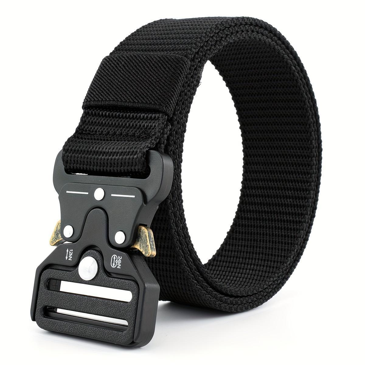 Men'S Accessories Essentials - 120cm Taktischer Nylongürtel mit Metallschnalle, Herren-Trainingszubehör,