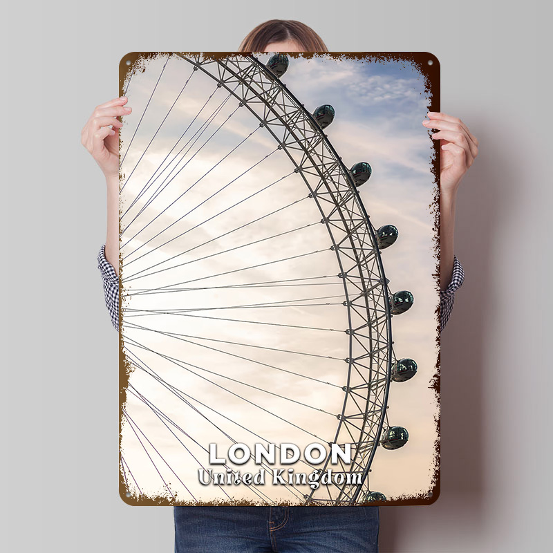 Men'S Accessories London - London Eye Vereinigtes Königreich Druckposter Maßgefertigte