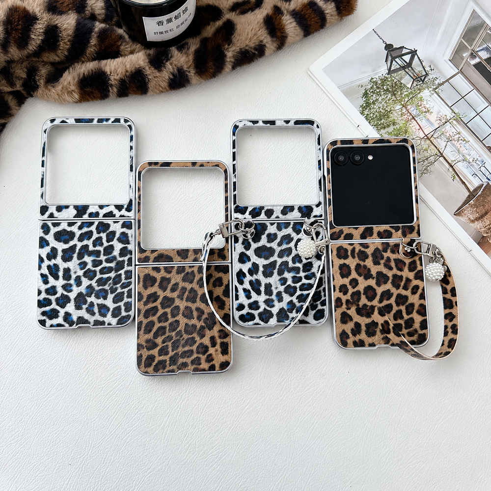 Men'S Accessories Fashion - Leopardenmuster Klappbare Handyhülle für Motorola Razr