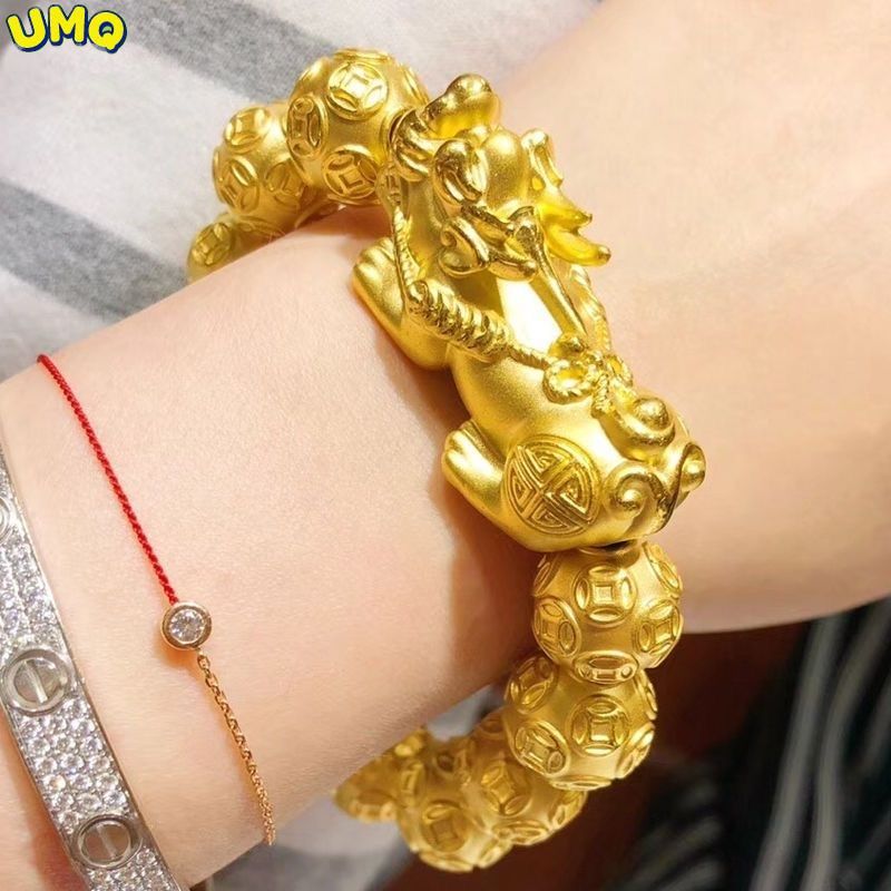Bead Bracelet Men - Empfohlen plattiert echtes Gold 24k Pixiu