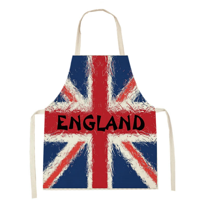 Men'S Accessories London - Leinenschürzen mit britischem Flaggenmuster für Damen