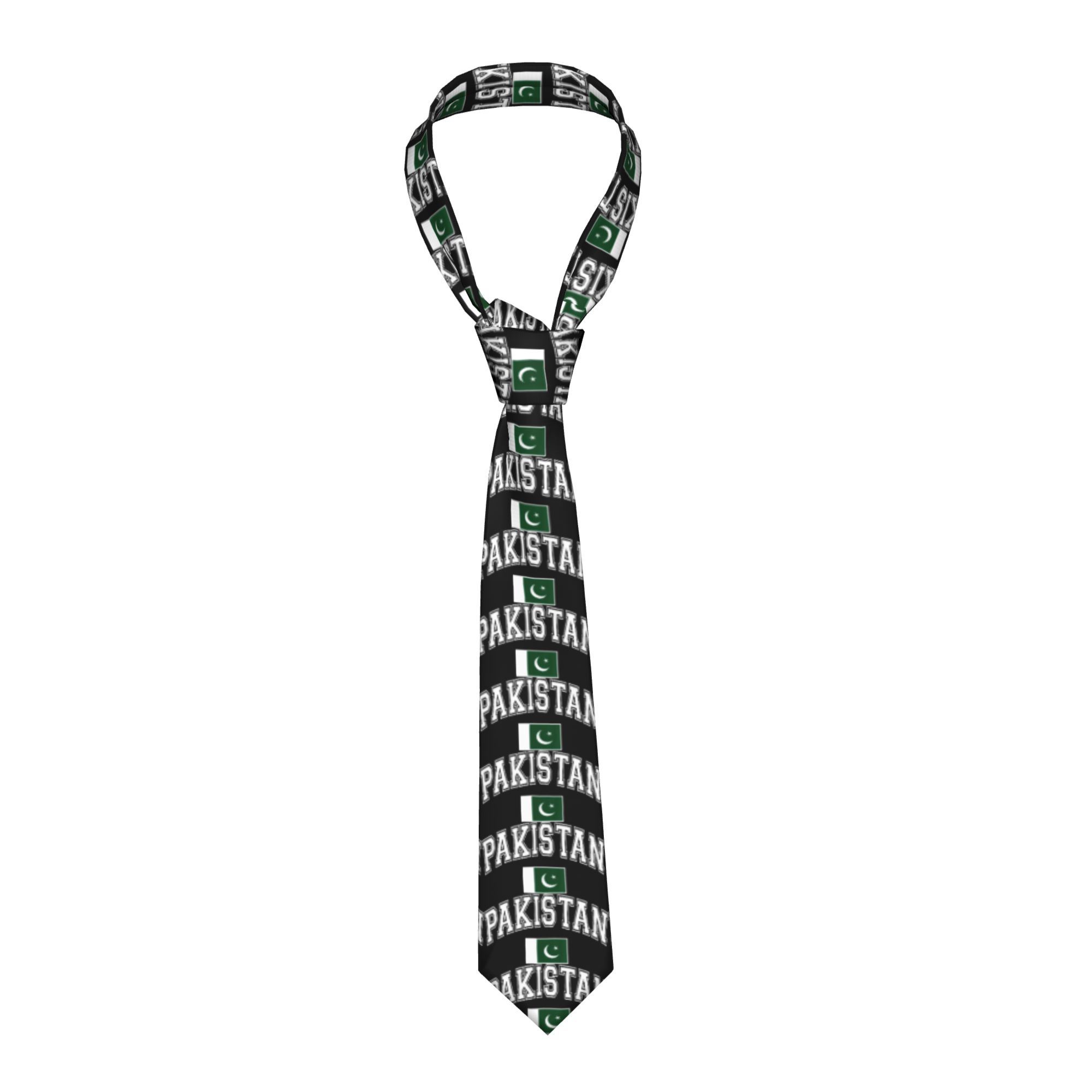 Men Accessories Pakistan - Pakistanische Flagge Krawatte Freizeit-Halstücher Herren Retro