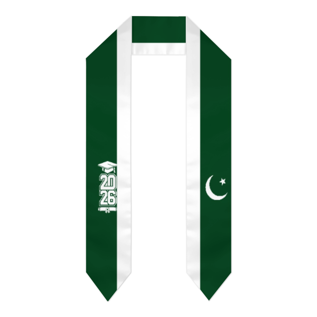 Men Accessories Pakistan - Abschluss-Schärpe mit Pakistan-Flagge für die Jahrgangsklasse