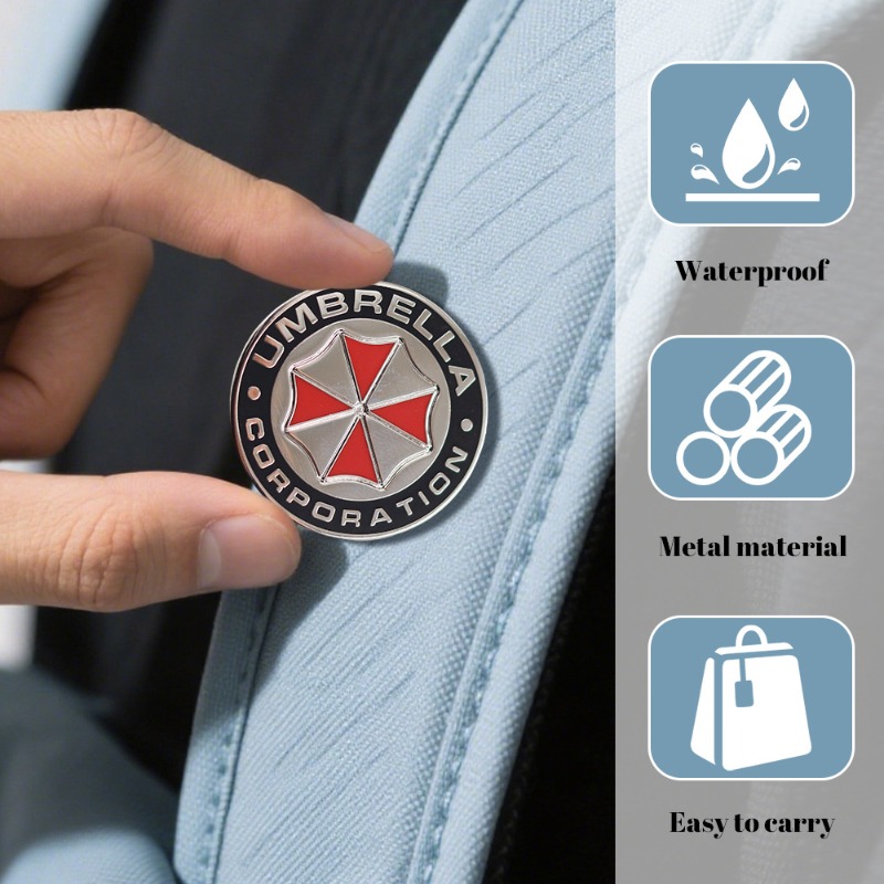 Men Accessories Logo - Umbrella Company Logo Metall-Abzeichen Resident Evil