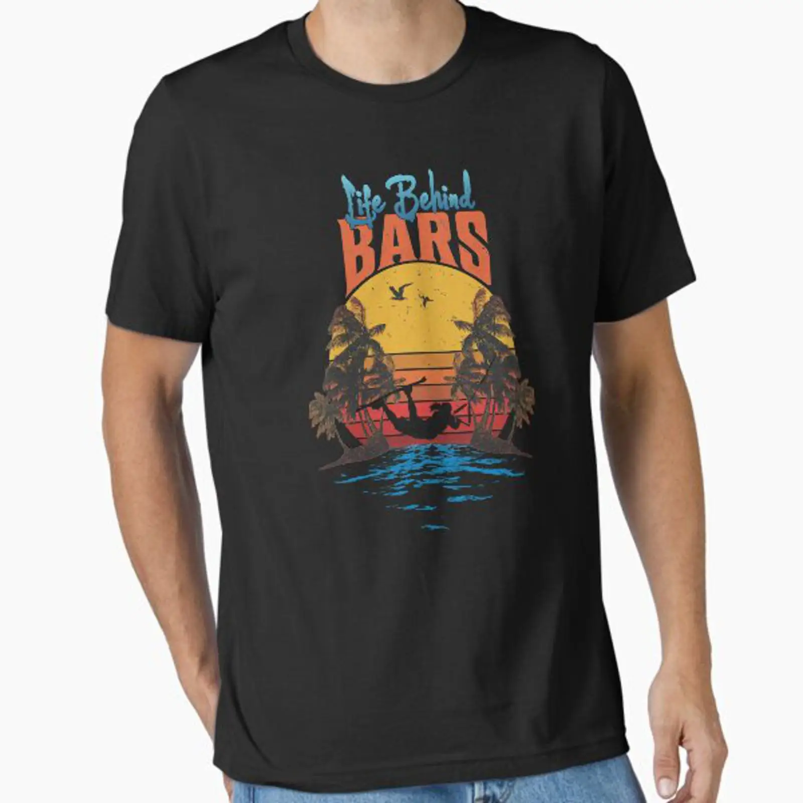 Men'S Accessories Essentials - Kiteboarding-Bekleidung, Kitesurfing-Zubehör, unverzichtbares T-Shirt, Vintage-Stil, gewaschen,