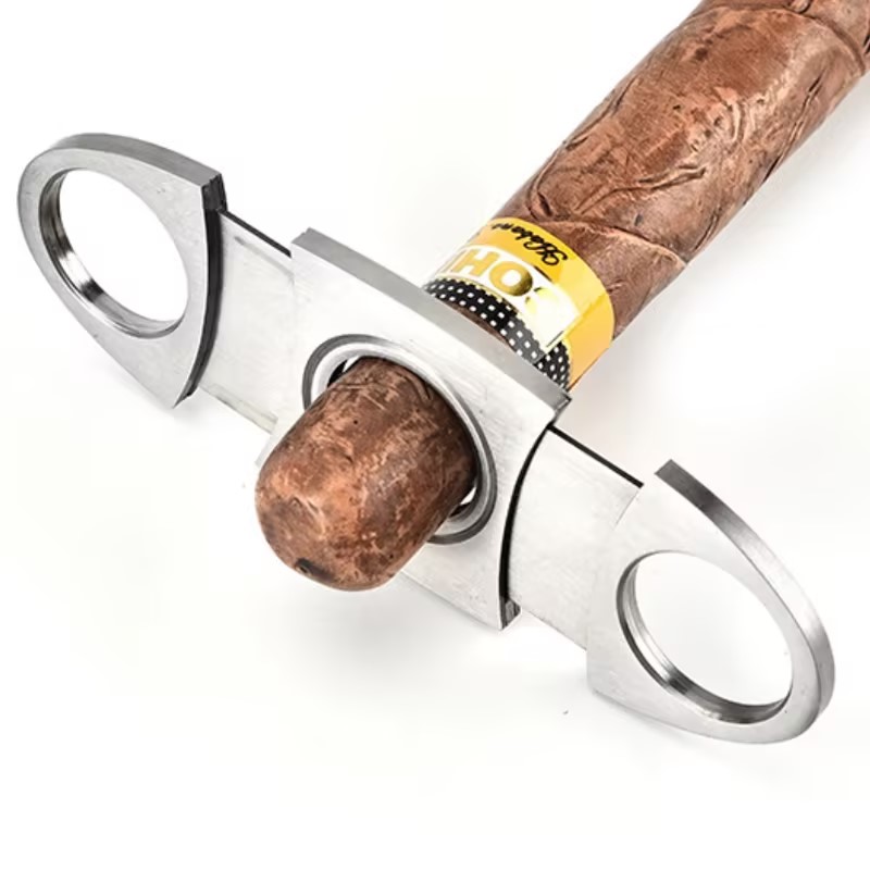 Cigar Cutter Set - Zigarenschneider aus Edelstahl, Metall, klassischer Schneider,