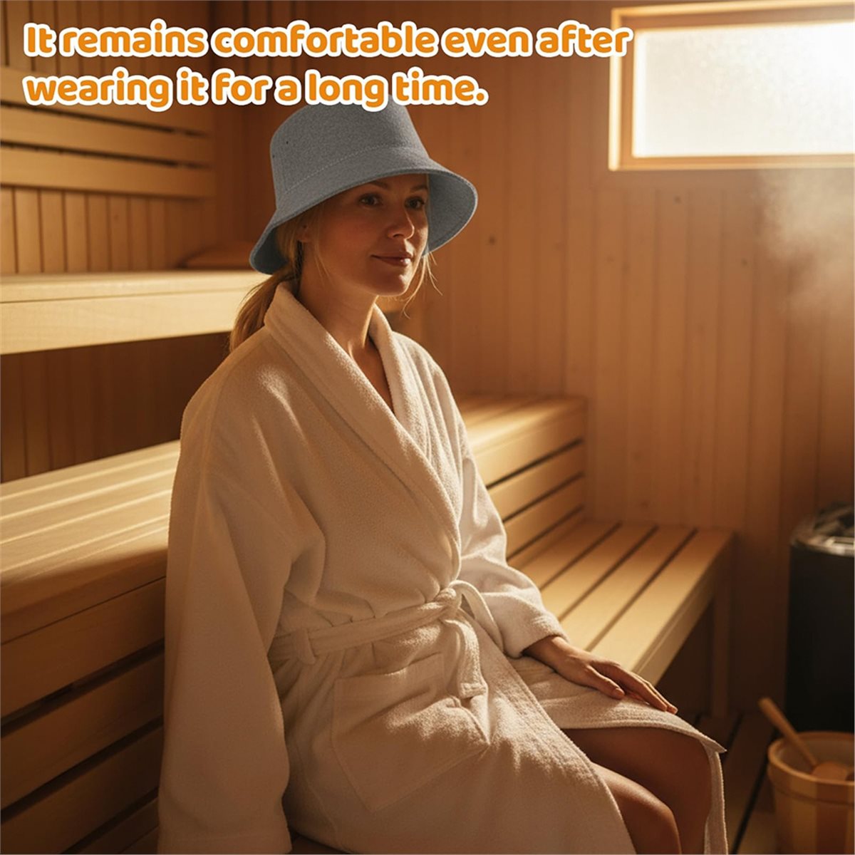 Men'S Accessories Essentials - Essenzielle Sauna-Accessoires: Graue Filz-Saunahüte für Männer