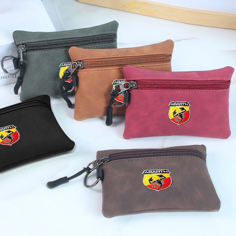Men Accessories Logo - Auto Logo Wildleder Brieftasche Reißverschluss Schlüssel