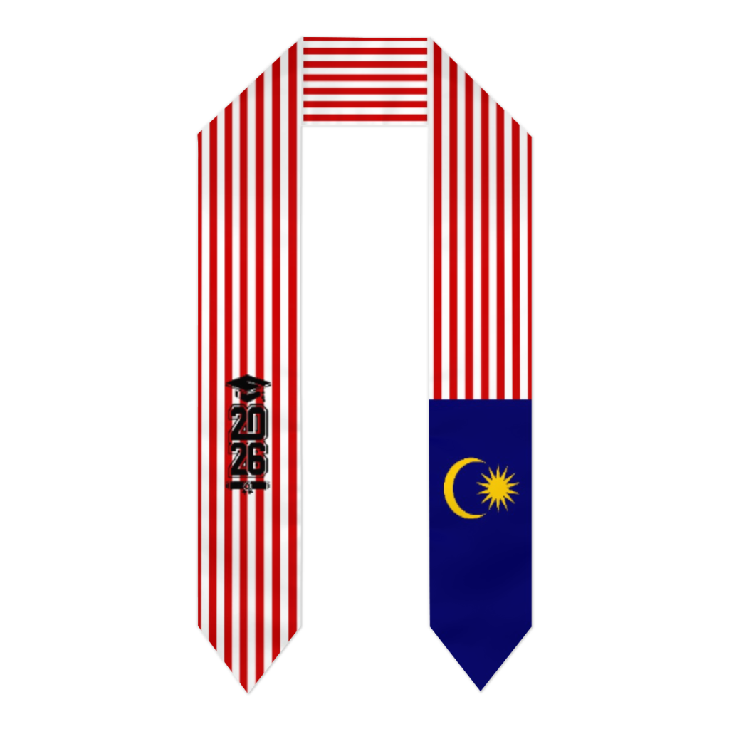 Men'S Accessories Malaysia - Abschluss-Schärpe mit Malaysia-Flagge für die Klasse
