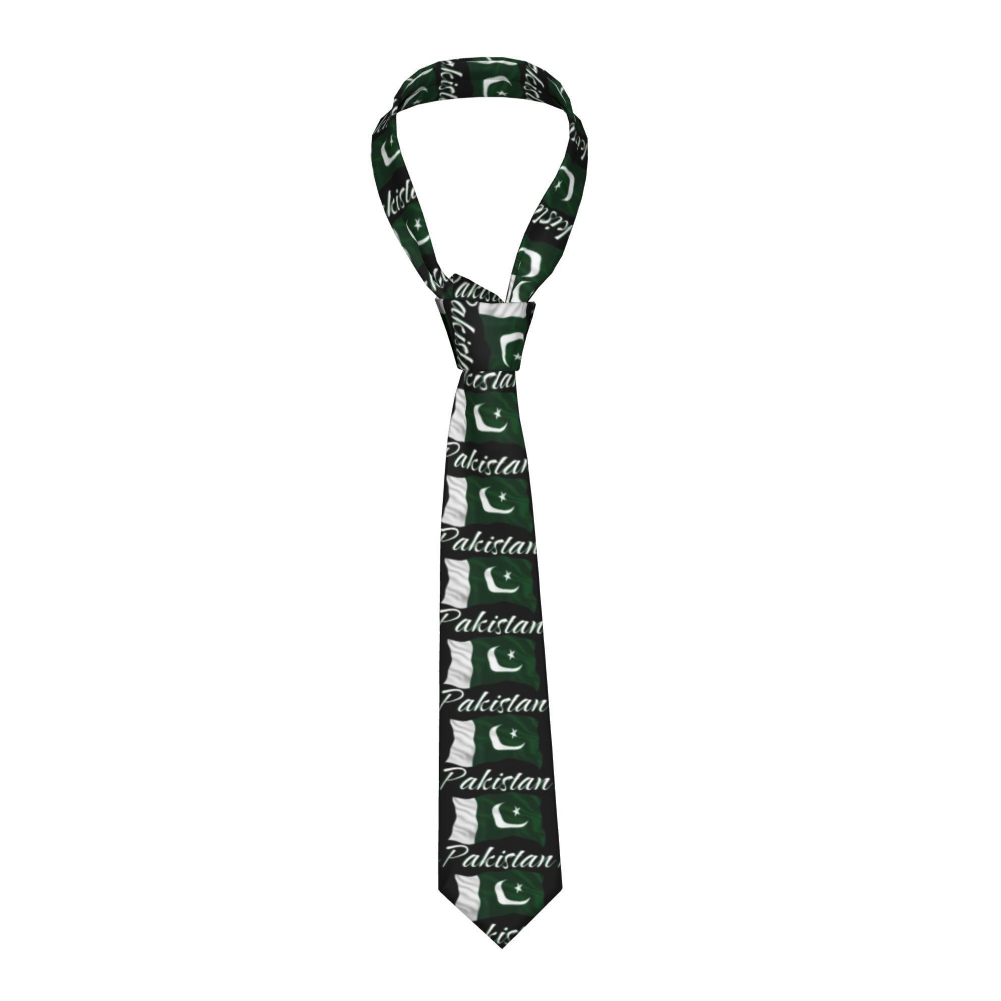 Men Accessories Pakistan - Herren-Krawatte mit Pakistanischer Flagge, Arabische Krawatte,
