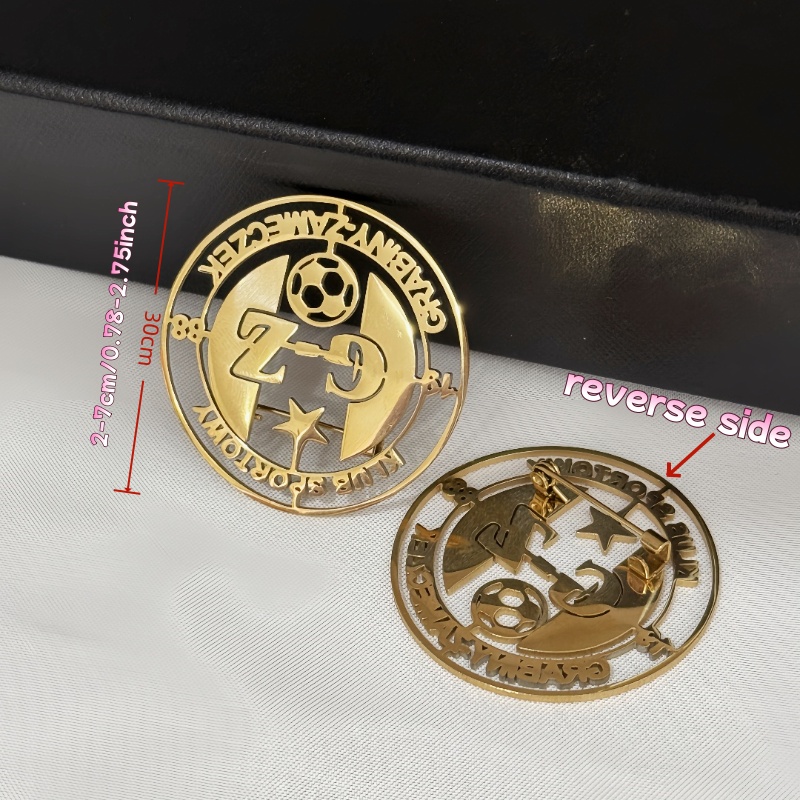 Benutzerdefinierte Logo-Brosch – Men Accessories Logo Bewertung und Preis