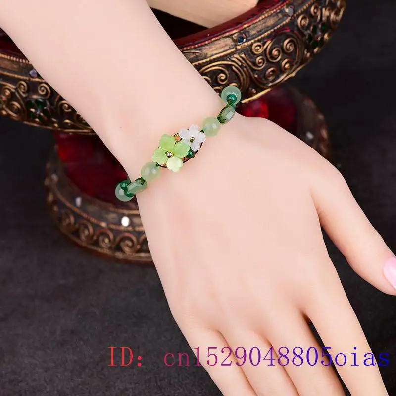 Grüne Jade Blume Armband Amule – Bead Bracelet Men Bewertung und Preis
