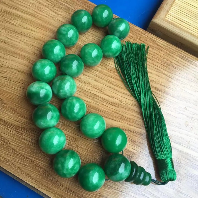Natürliche Grüne Jade Armbände – Bead Bracelet Men Bewertung und Preis