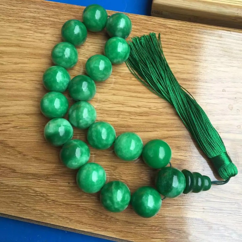 Natürliche Grüne Jade Armbände – Bead Bracelet Men Bewertung und Preis