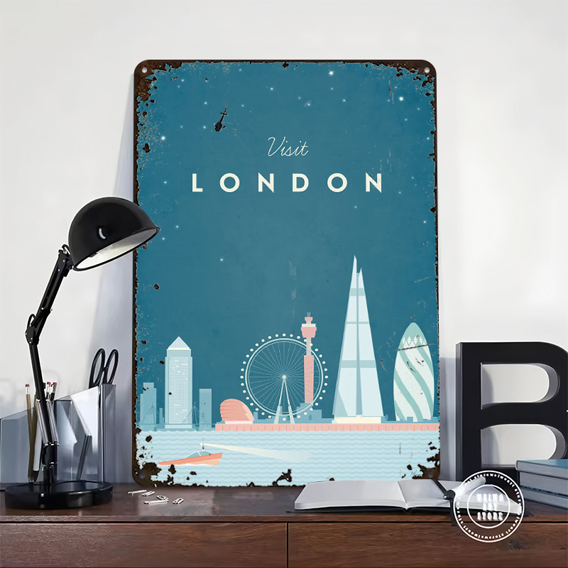 London Metallposter Maßgeferti – Men'S Accessories London Bewertung und Preis