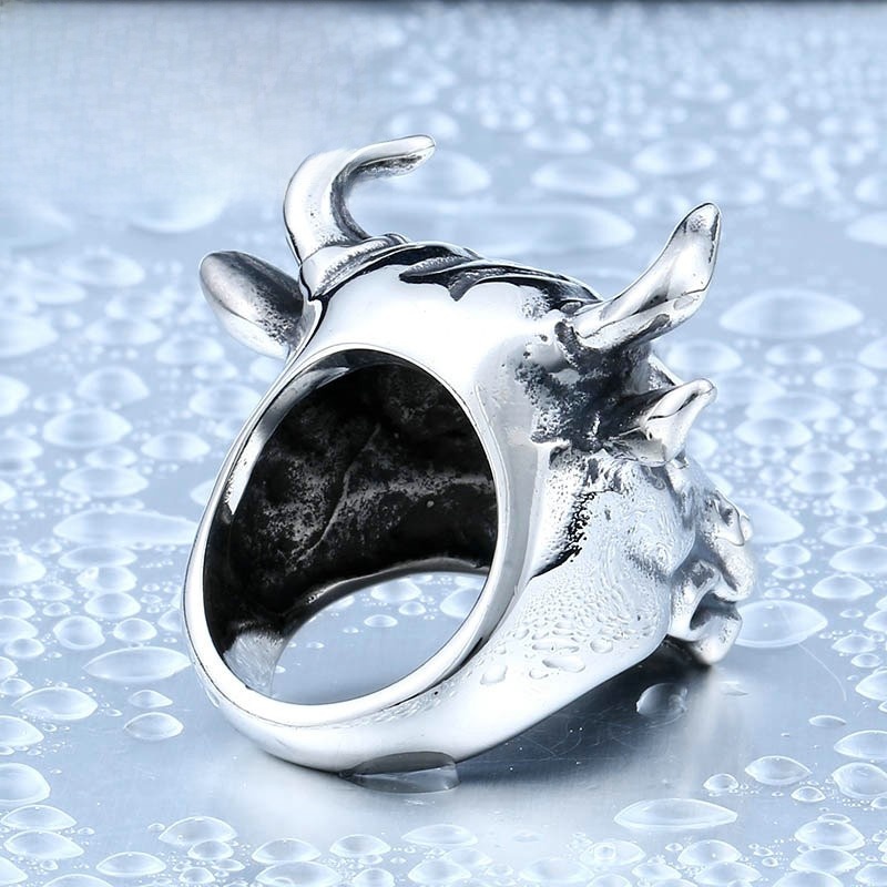 Übertriebener Titanstahlring f – Men Accessories Online Bewertung und Preis