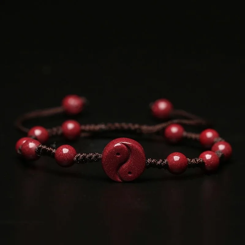 Angepasst Natürliche Red Zinno – Bead Bracelet Men Bewertung und Preis