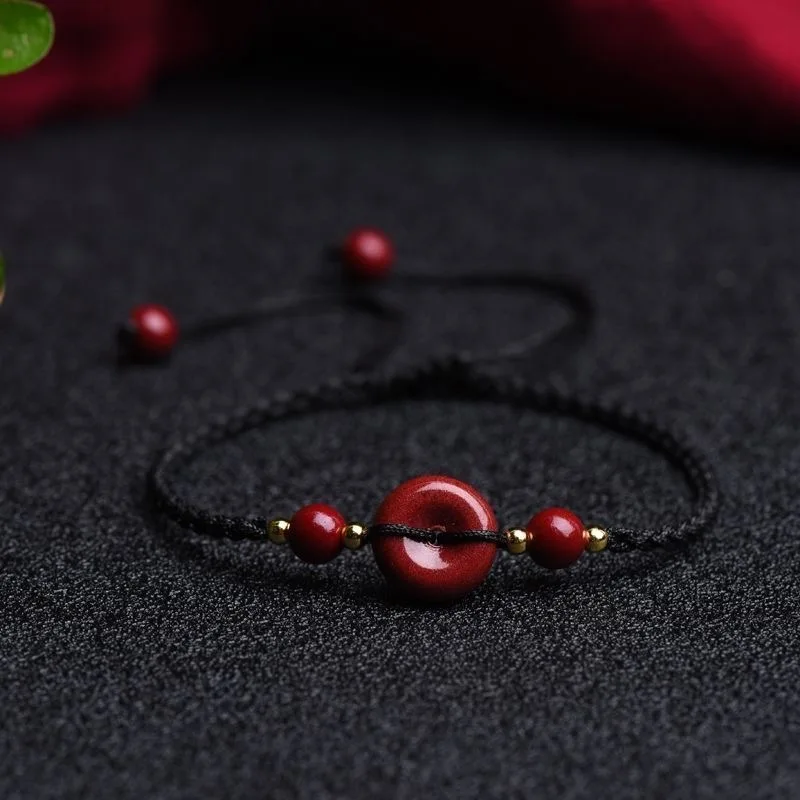 Angepasst Natürliche Red Zinno – Bead Bracelet Men Bewertung und Preis