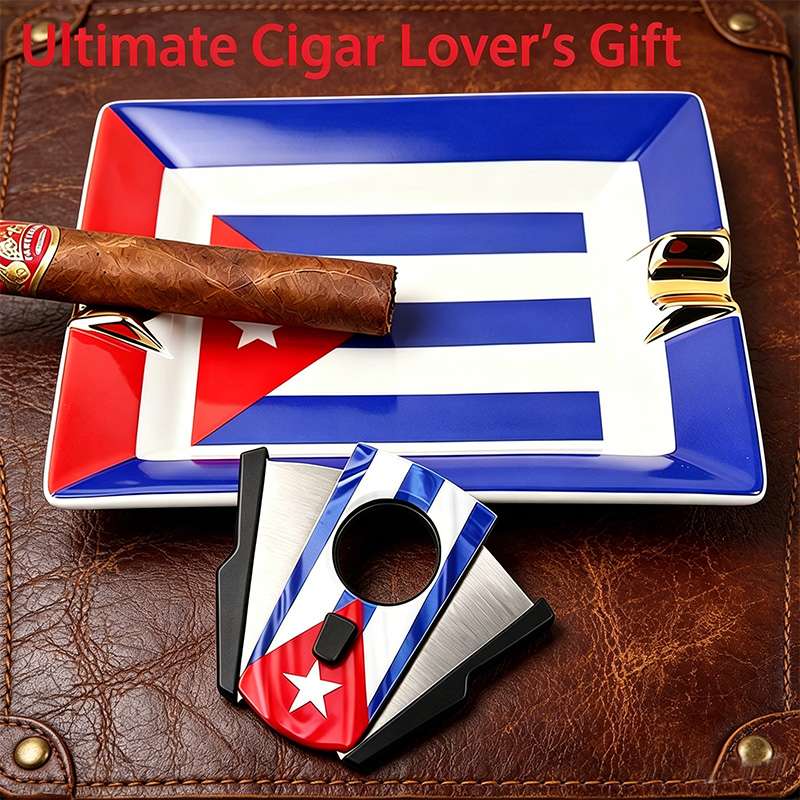 Zigarrenset mit kubanischer Fl – Cigar Cutter Set Bewertung und Preis
