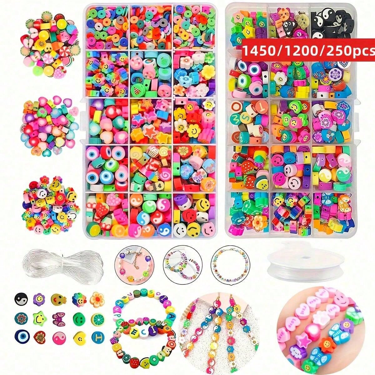 1450/1200/250 Stück Polymer Cl – Bead Bracelet Men Bewertung und Preis
