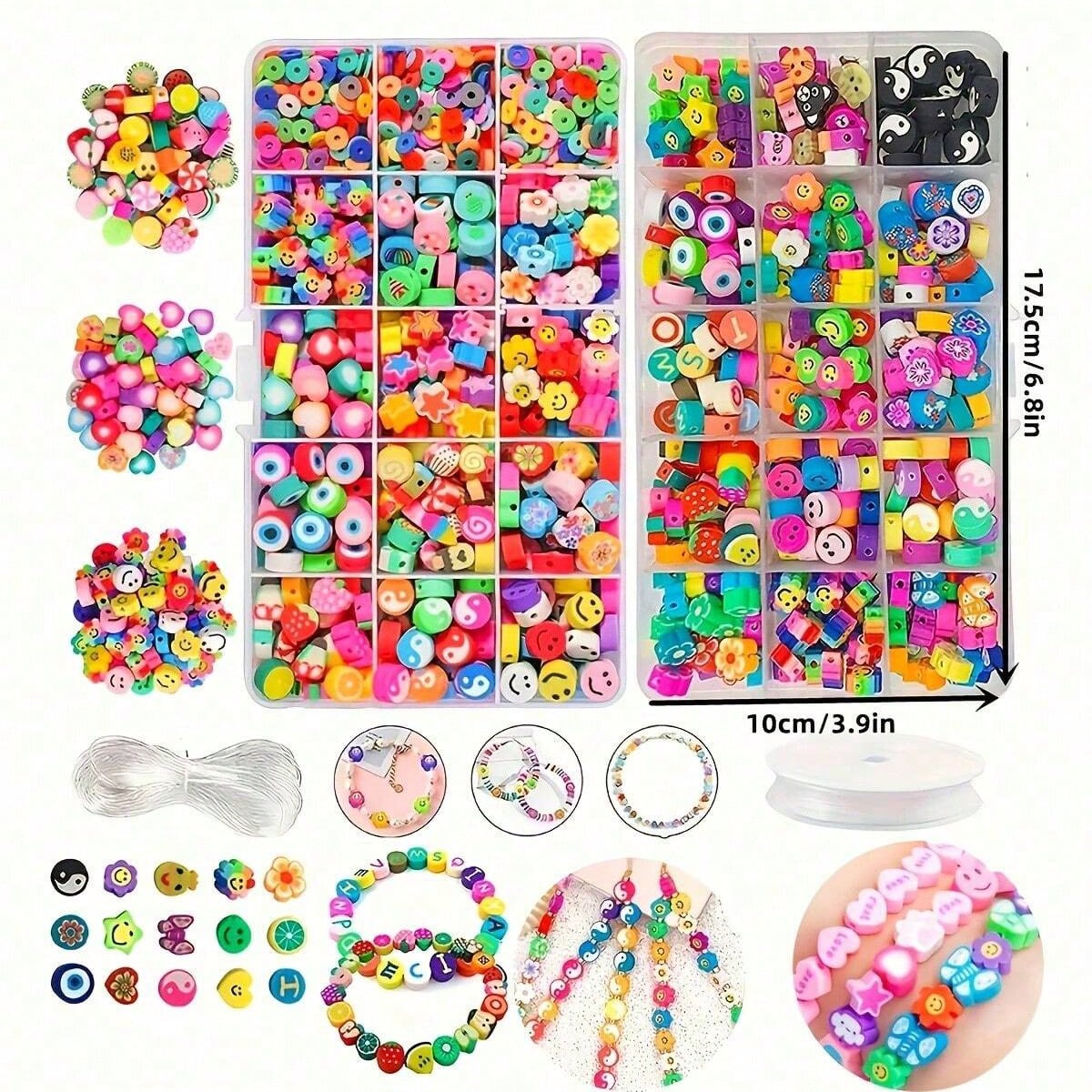 1450/1200/250 Stück Polymer Cl – Bead Bracelet Men Bewertung und Preis