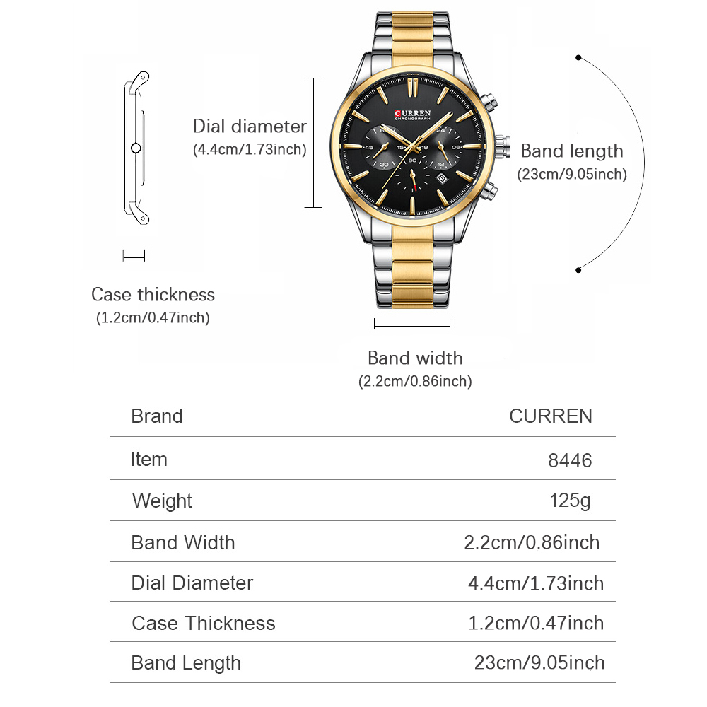 CURREN Casual Quarz Chrono Spo – Men'S Accessories Fashion Bewertung und Preis