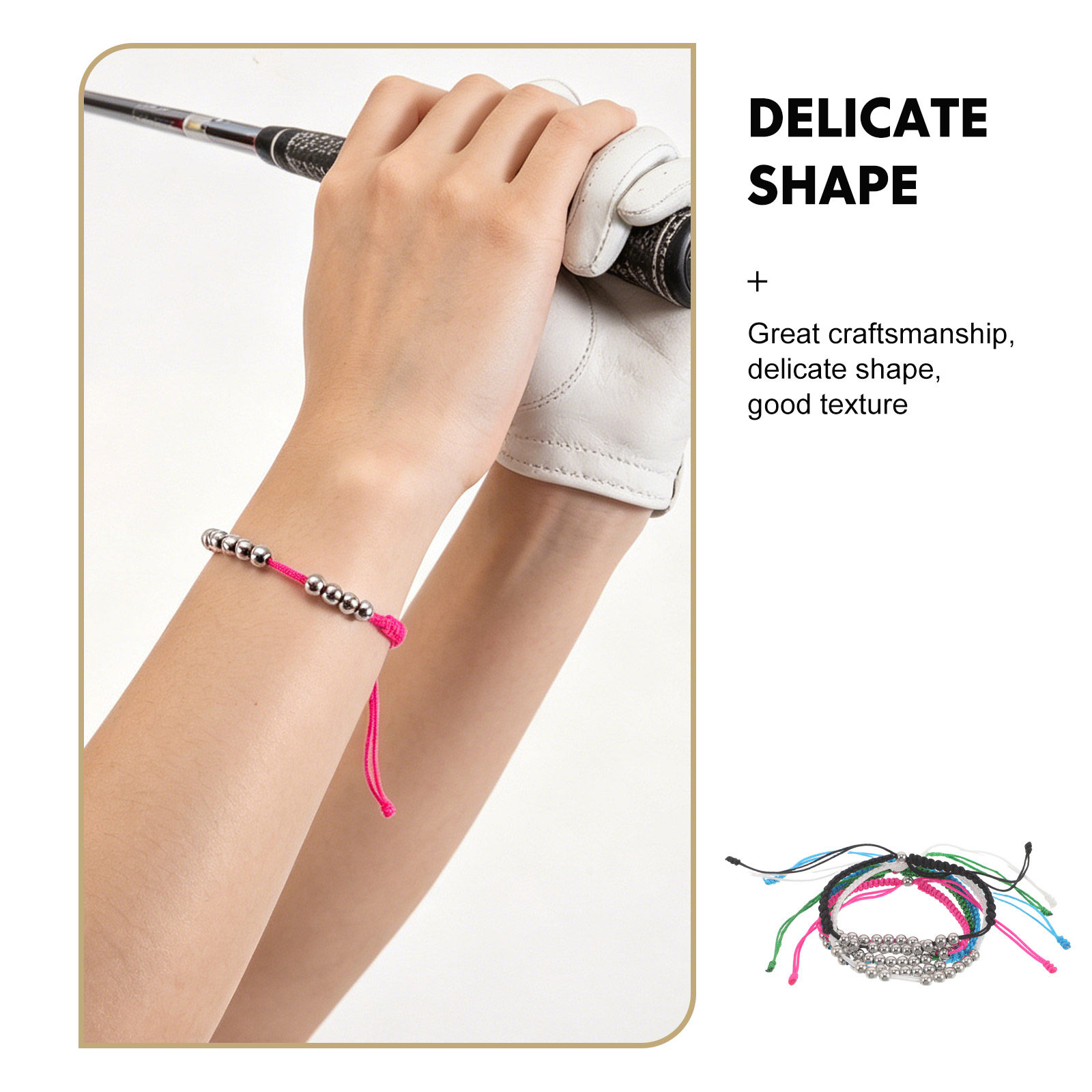 5 Stück Golf-Score-Counter-Per – Bead Bracelet Men Bewertung und Preis