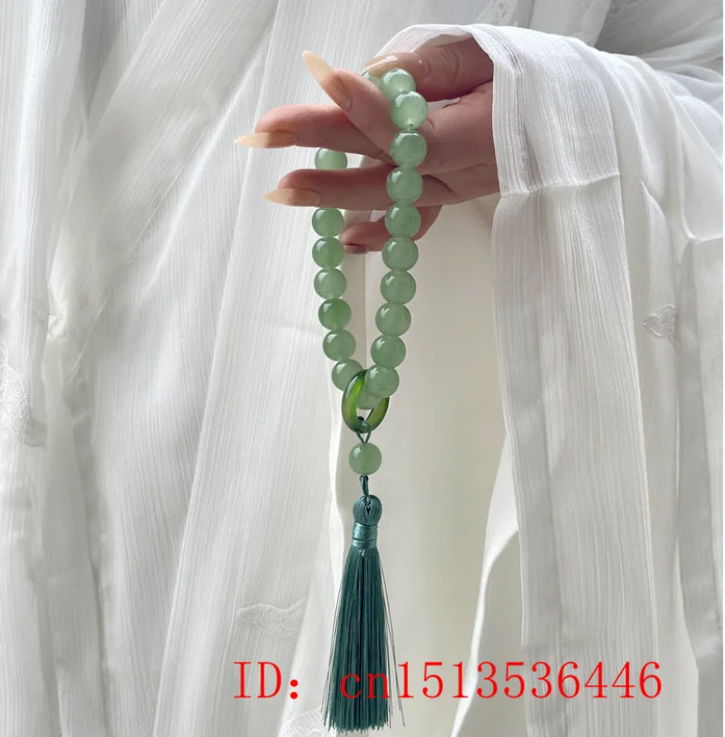 Grüner Jade stein 12mm Perlen  – Bead Bracelet Men Bewertung und Preis