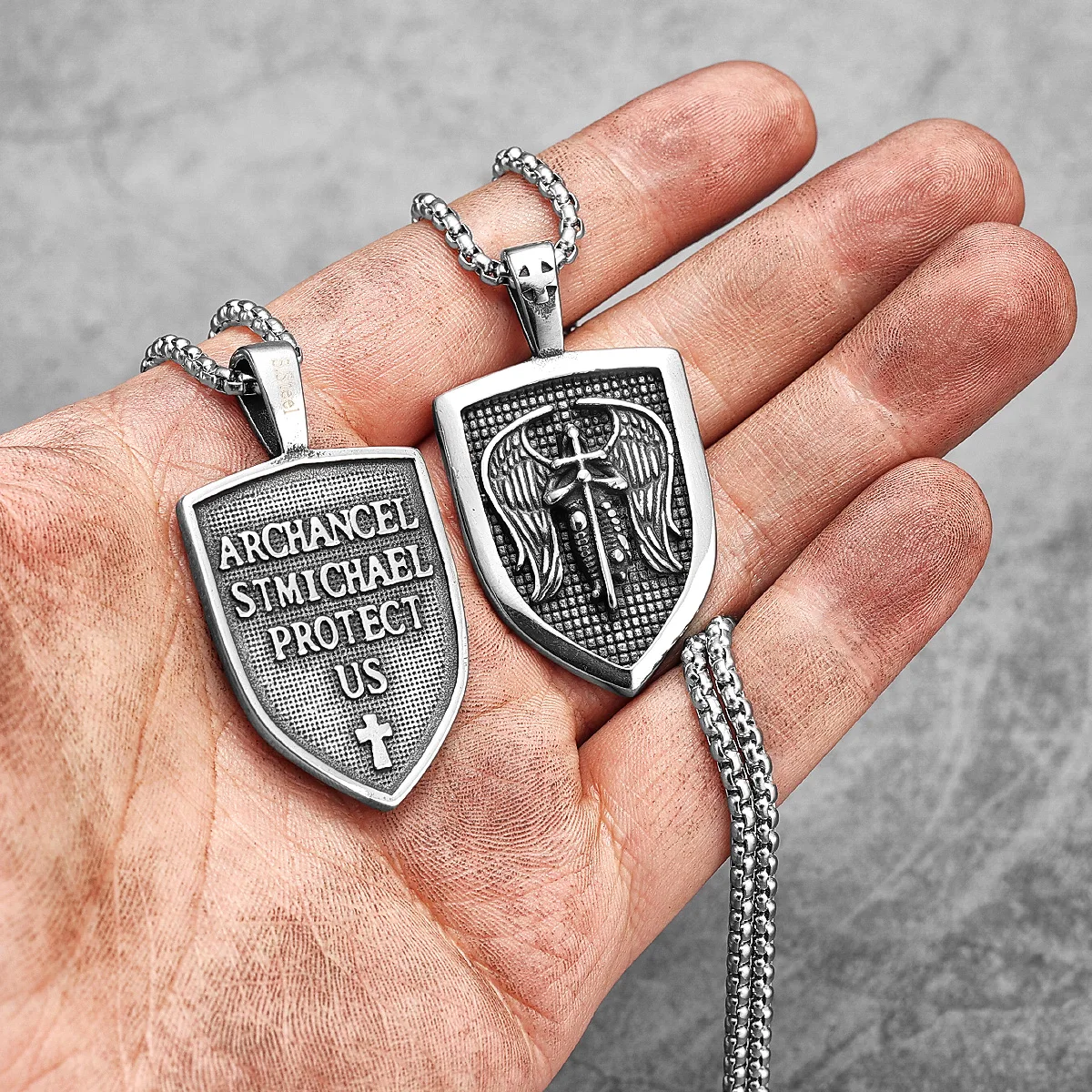 Erzengel St. Michael Anhänger  – Men'S Accessories Best Bewertung und Preis